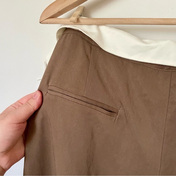 NEW Reformation Stevie Wide Leg Trouser Pant Mushroom Brown Size 22 NWT - Picture 13 of 15